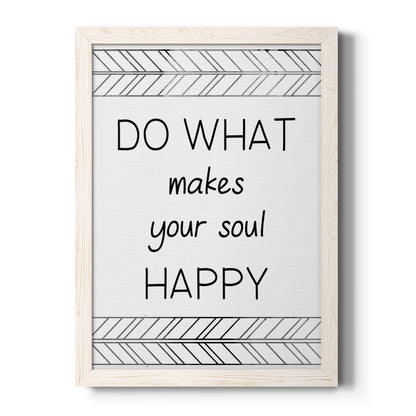 Your Soul Happy - Barnwood Framed Canvas Print