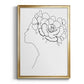 Fashion Floral Sketch II - Modern Framed Canvas Print