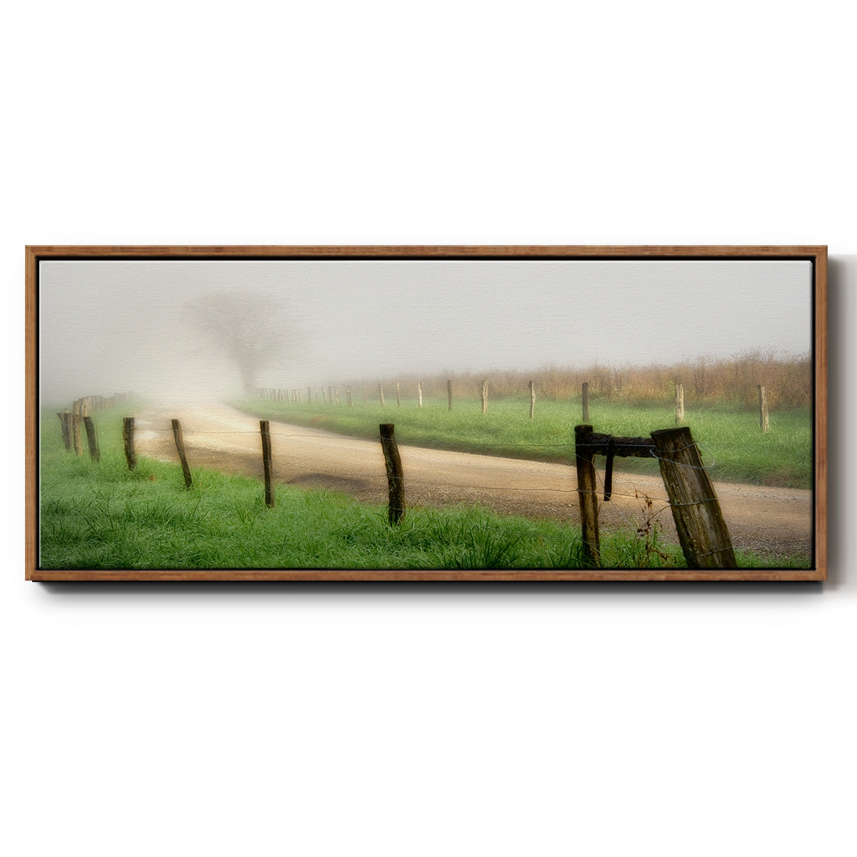 Around the Bend - Floater Framed Canvas Print
