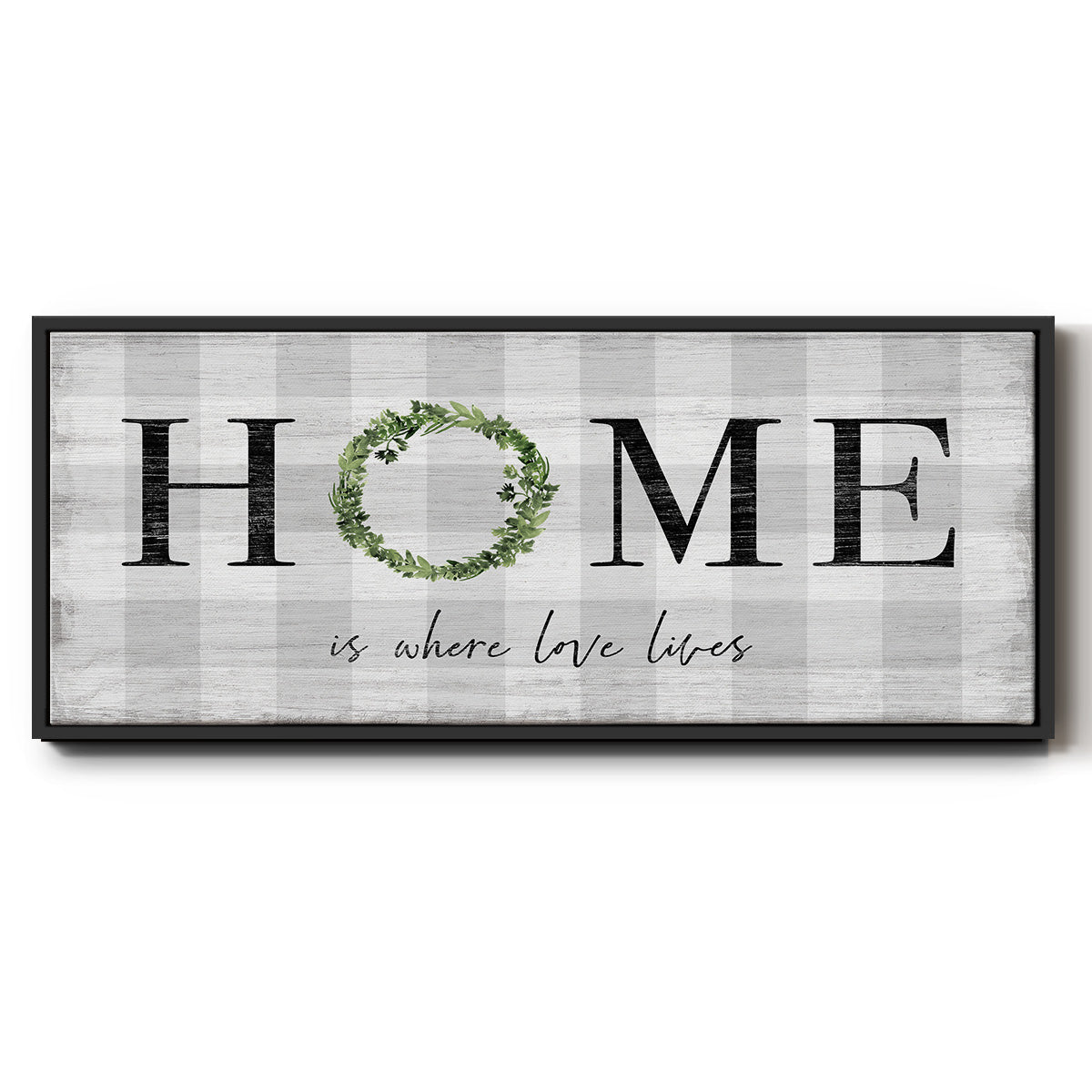 Where Love Lives - Floater Framed Canvas Print