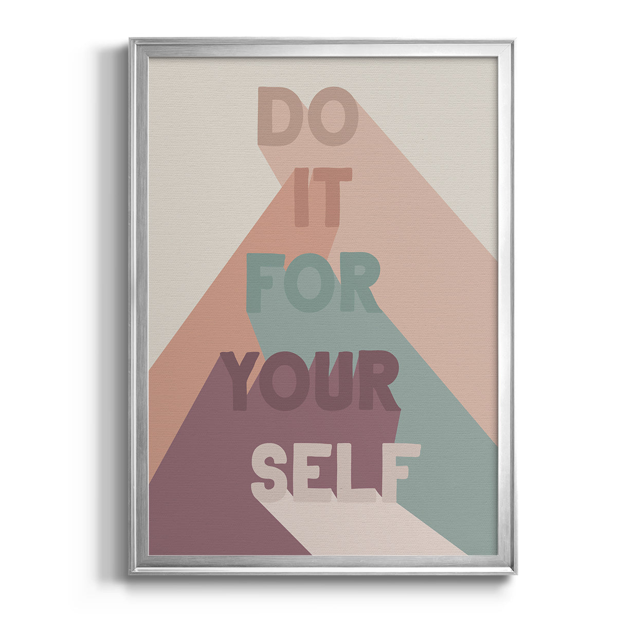 For Yourself - Modern Framed Canvas Print