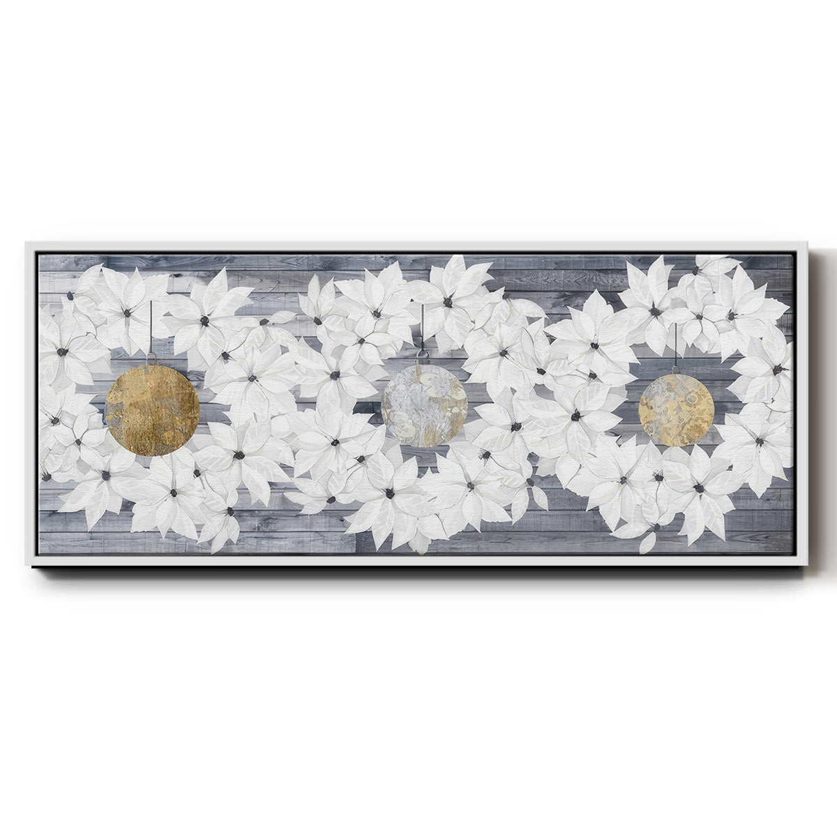 Sophisticated Christmas Collection H - Floater Framed Canvas Print