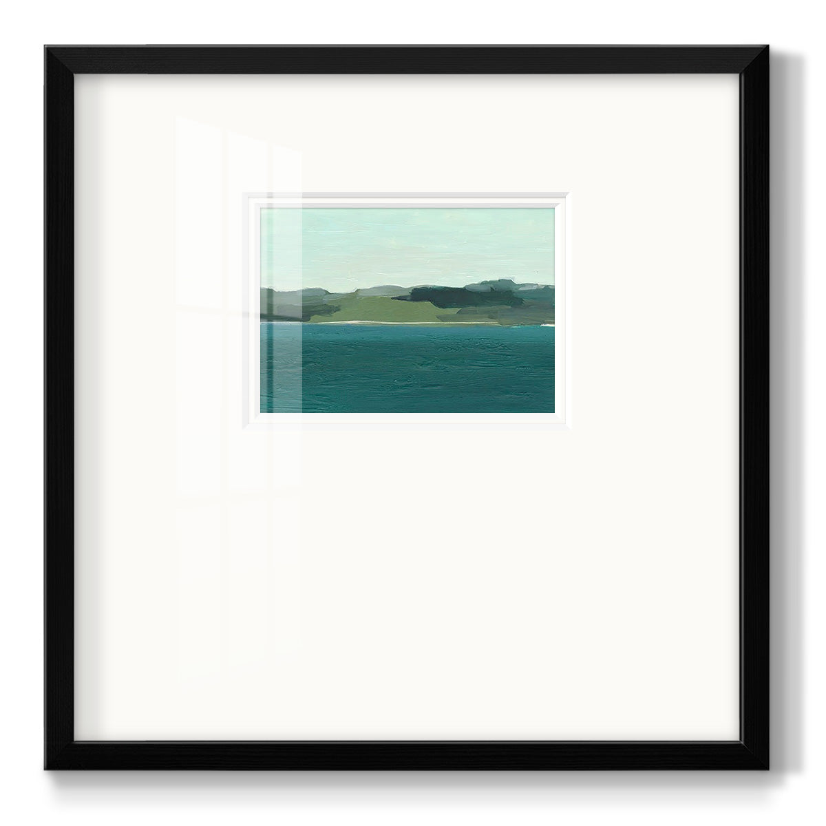 Calming Lake View I Premium Framed Print Double Matboard