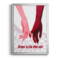 Groovy Love II - Modern Framed Canvas Print
