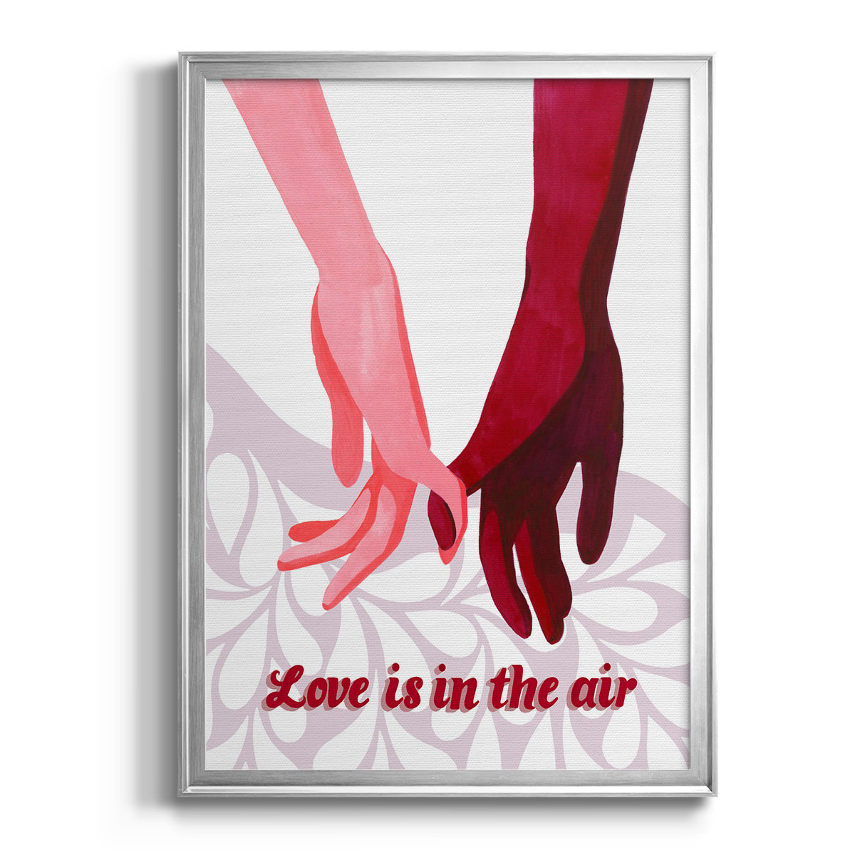 Groovy Love II - Modern Framed Canvas Print