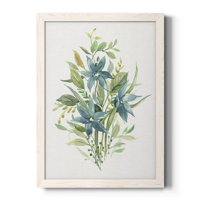 Greenery I - Barnwood Framed Canvas Print