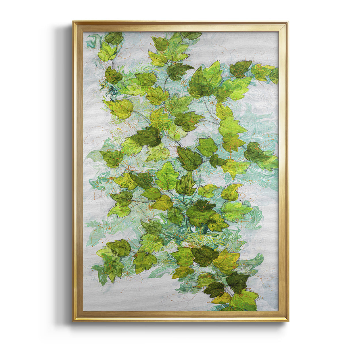 Ivy - Modern Framed Canvas Print