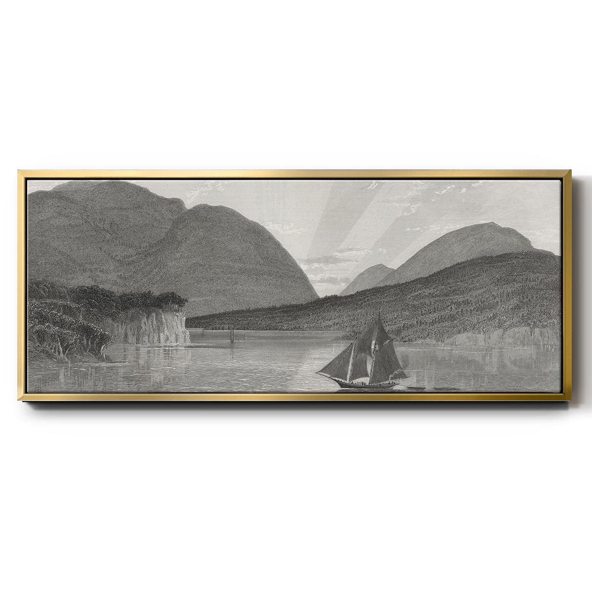 Mount Desert, Coast of Maine - Floater Framed Canvas Print