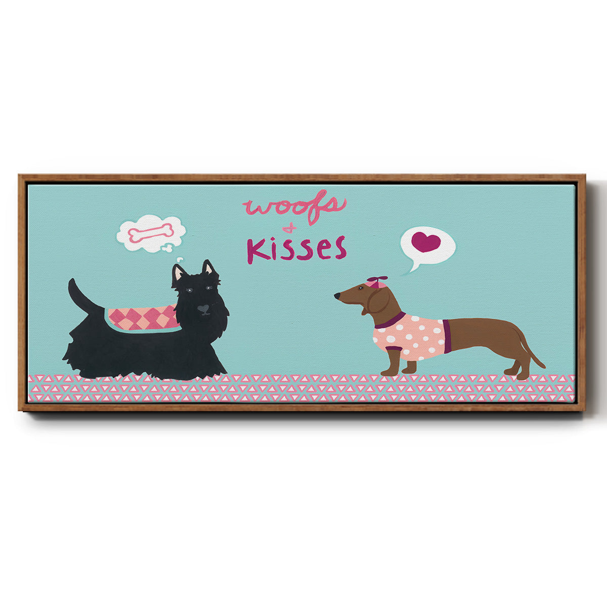 Valendogs Collection C - Floater Framed Canvas Print