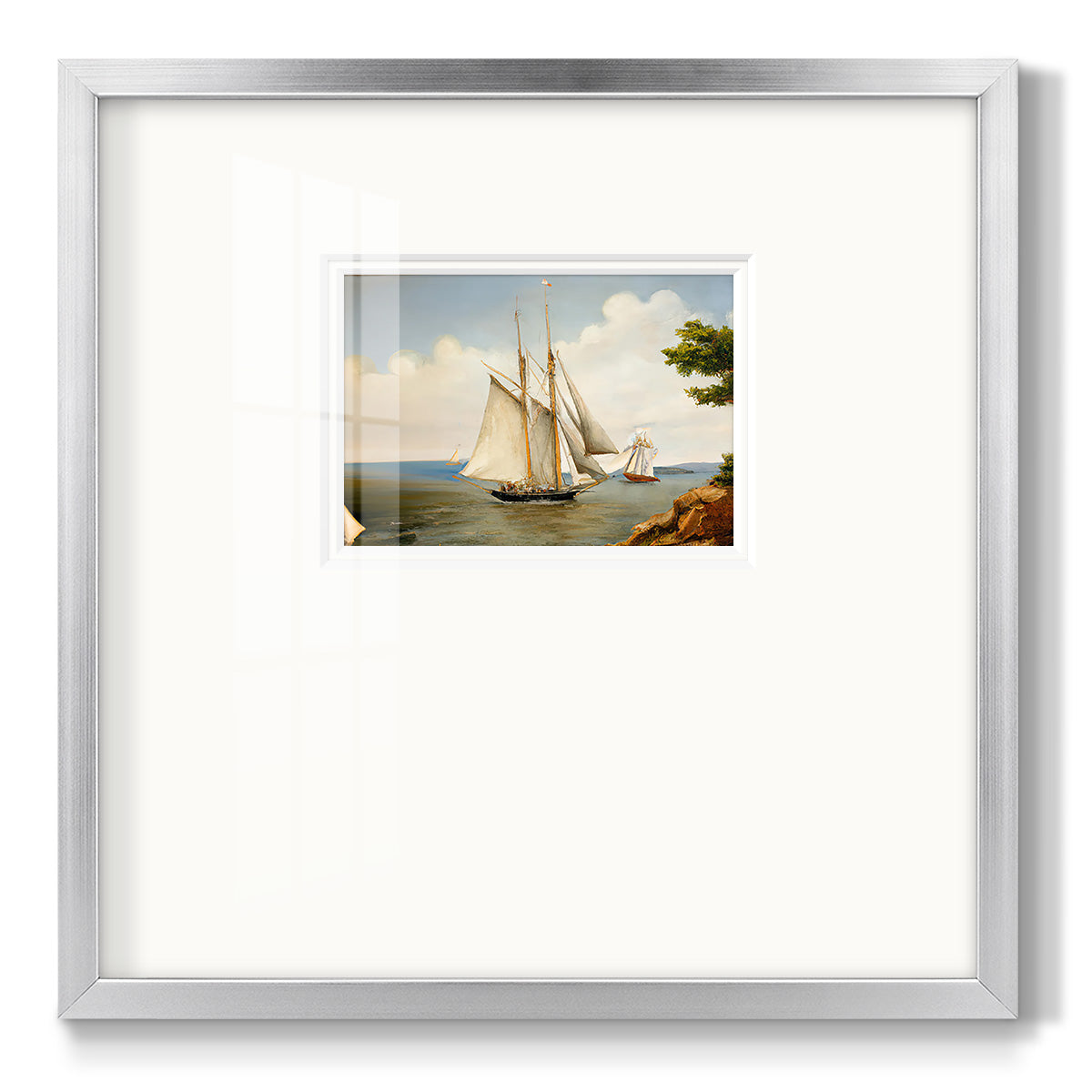 Little Sail Premium Framed Print Double Matboard