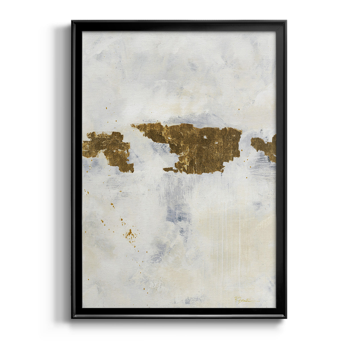 Mixed Messages II - Modern Framed Canvas Print