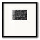 Merry Christmas Chalkboard - Double Matboard Framed Print