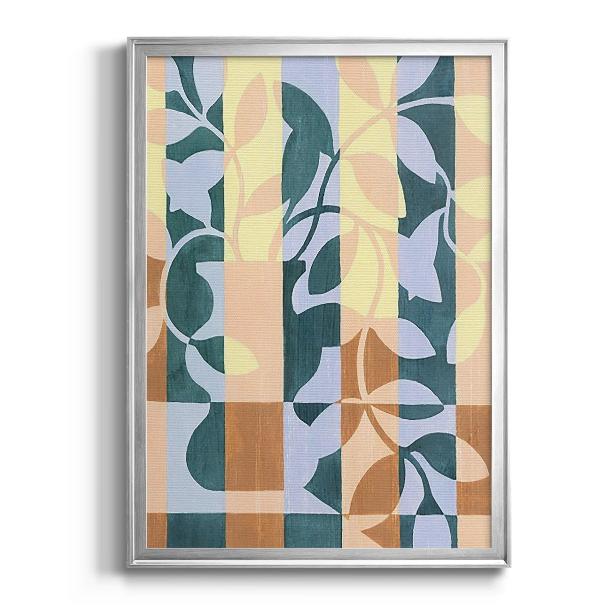 Checkered Cutting II - Modern Framed Canvas Print