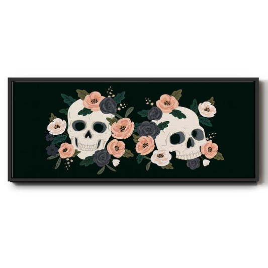 Skull & Snake Collection D - Floater Framed Canvas Print