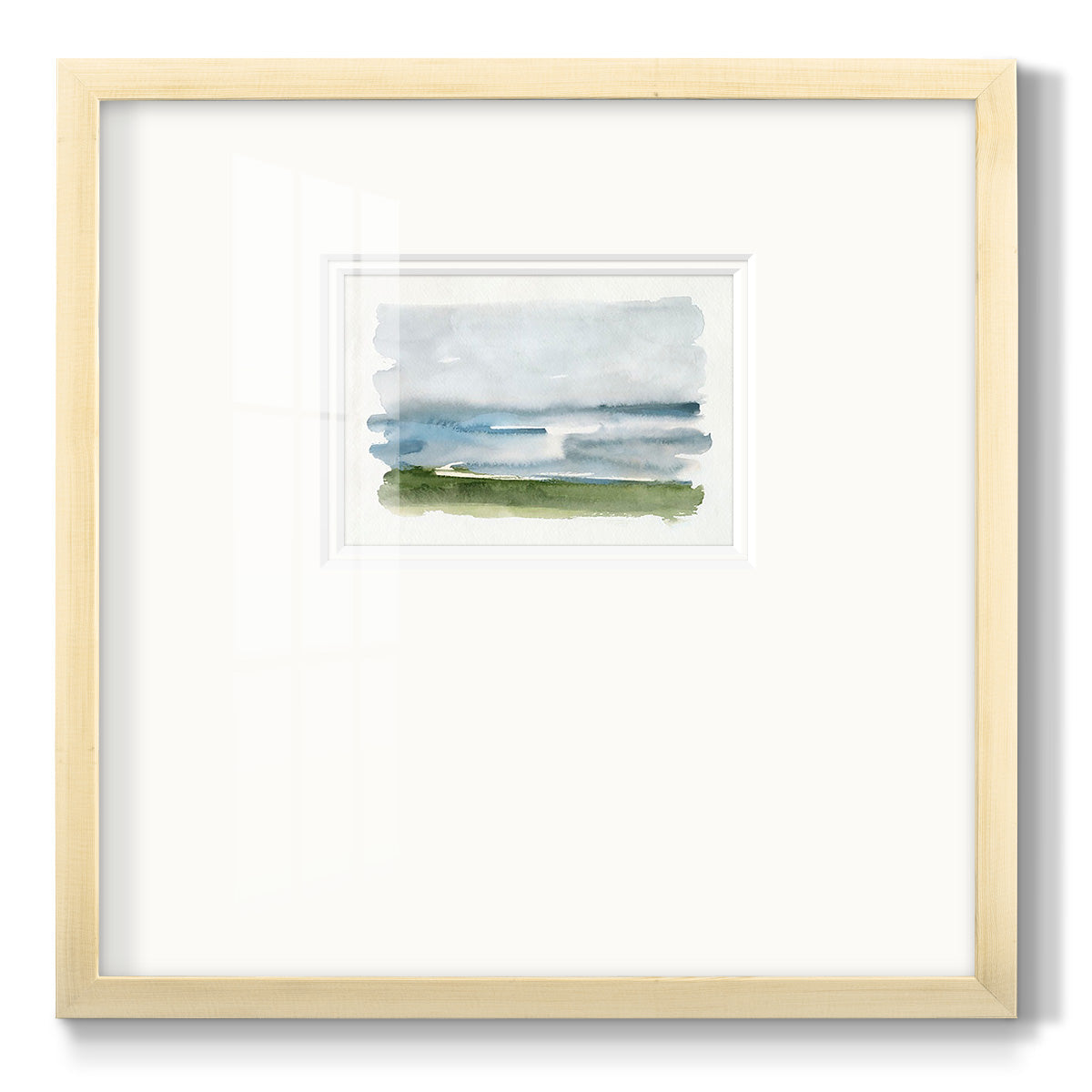 Coastline Splash II - Double Matboard Framed Print
