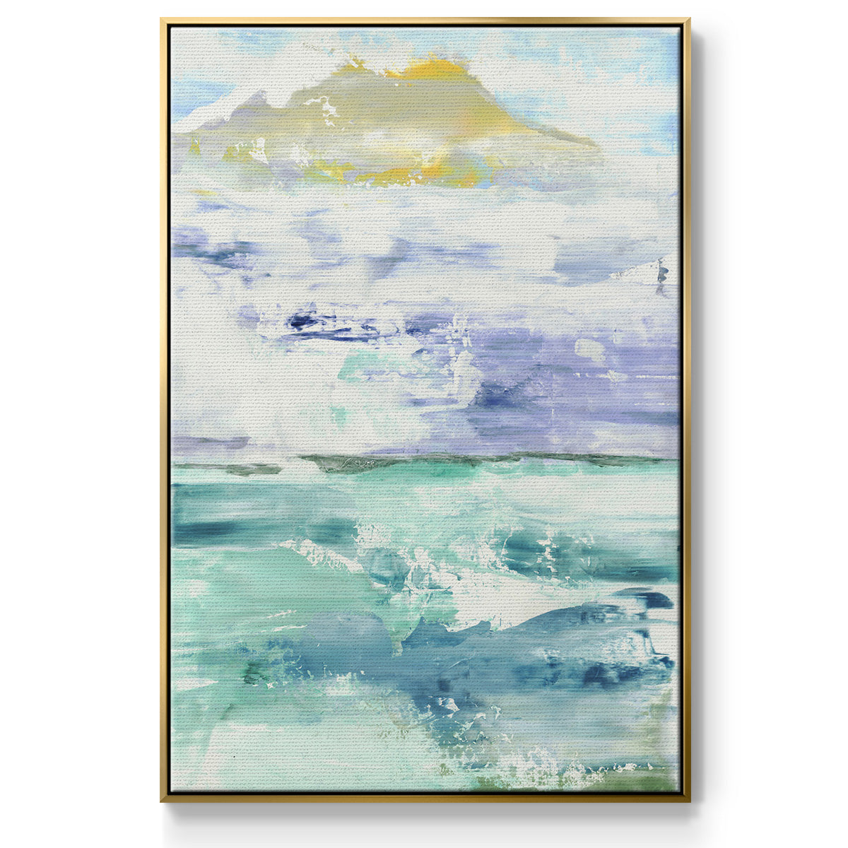 Fantasy Seascape - Framed Premium Gallery Wrapped Canvas L Frame - Ready to Hang