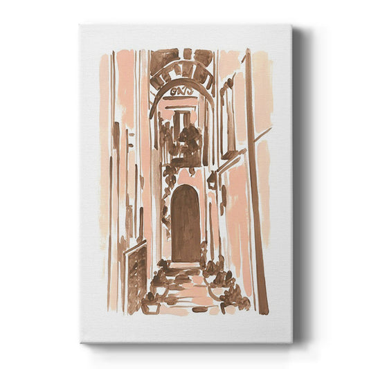 Blush Architecture Study IV - Canvas Art Print