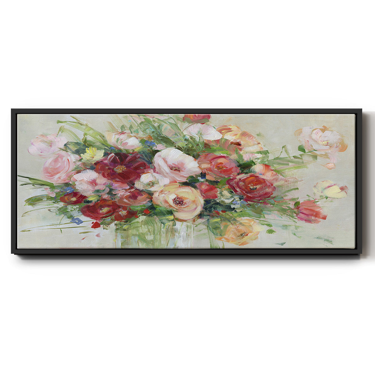 Just Peachy - Floater Framed Canvas Print