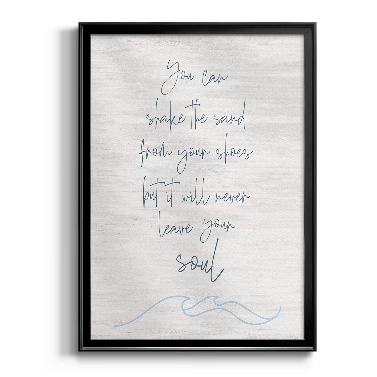 Shake the Sand - Modern Framed Canvas Print