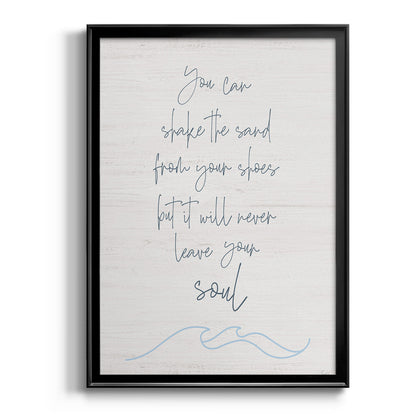 Shake the Sand - Modern Framed Canvas Print
