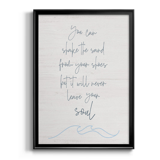 Shake the Sand - Modern Framed Canvas Print