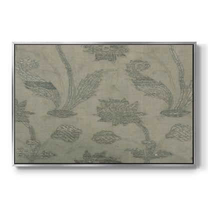 Vintage Abstract Print XV - Floater Framed Canvas Print