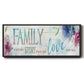 Family Love Story - Floater Framed Canvas Print