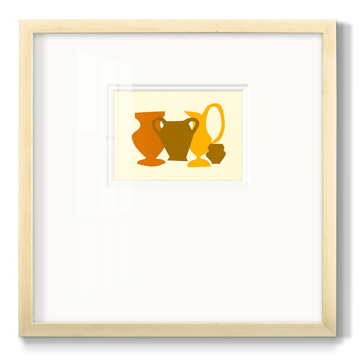 Posing Pottery II - Double Matboard Framed Print