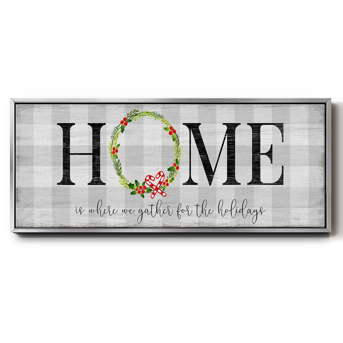 Gather for the Holidays - Floater Framed Canvas Print