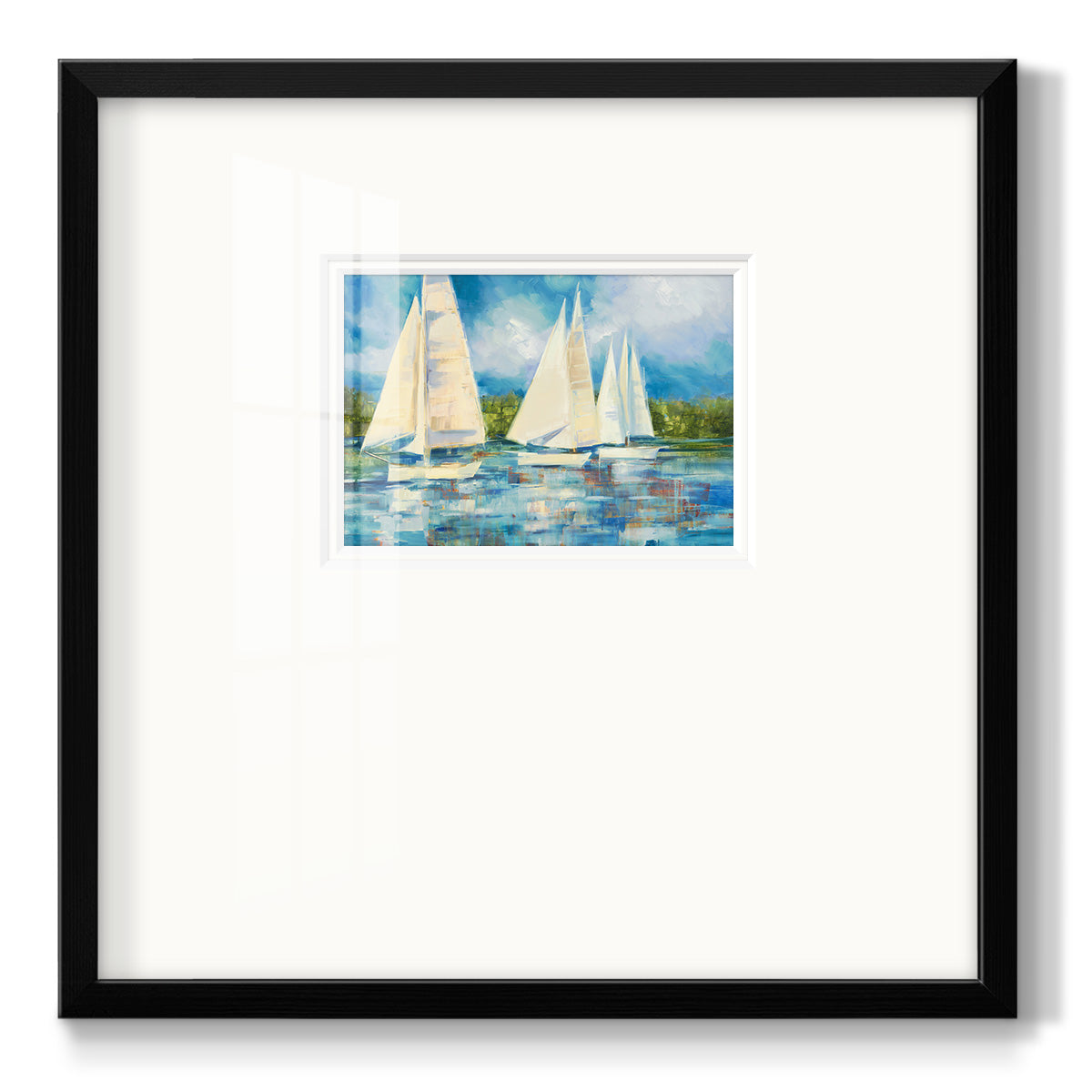 Clear Sailing - Double Matboard Framed Print