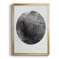 Graphite Moon I - Modern Framed Canvas Print