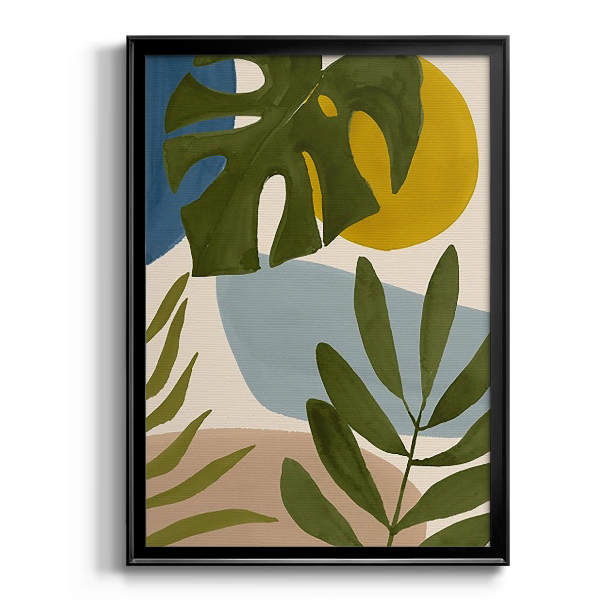 Tropica Tumble I - Modern Framed Canvas Print