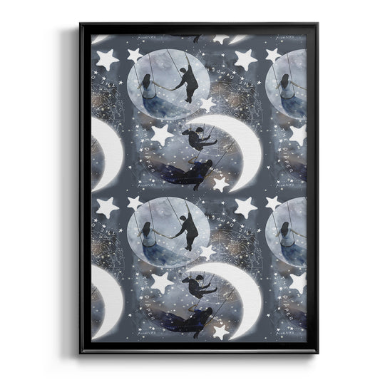 Celestial Love Collection E - Modern Framed Canvas Print