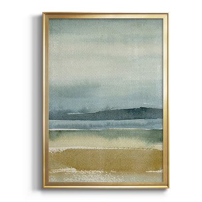 Ochre Outlook I - Modern Framed Canvas Print