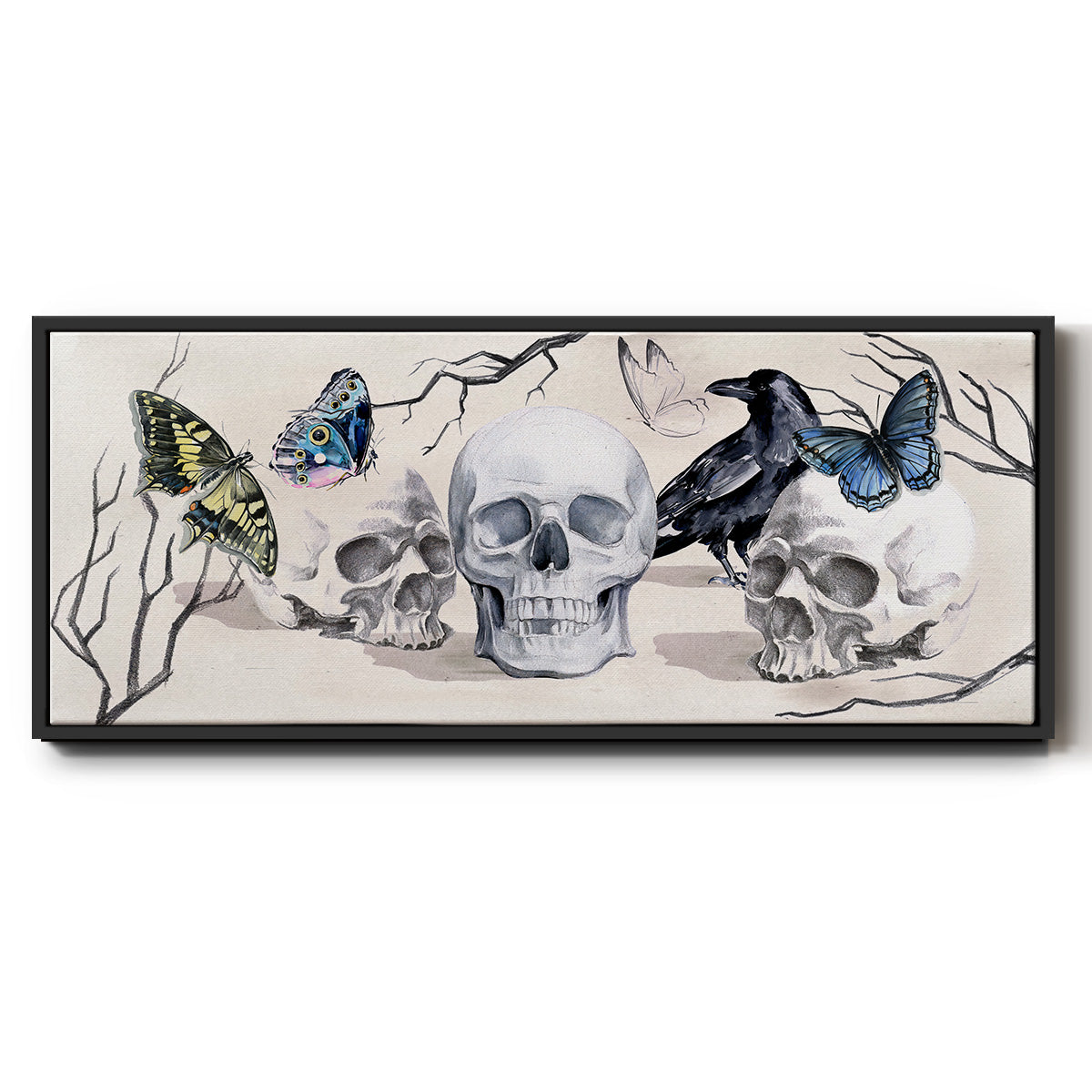 Nevermore Collection D - Floater Framed Canvas Print