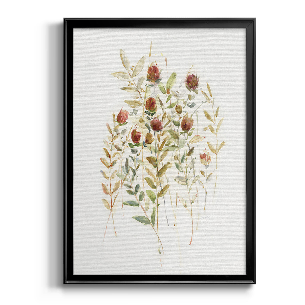 Wildflower Breeze II - Modern Framed Canvas Print