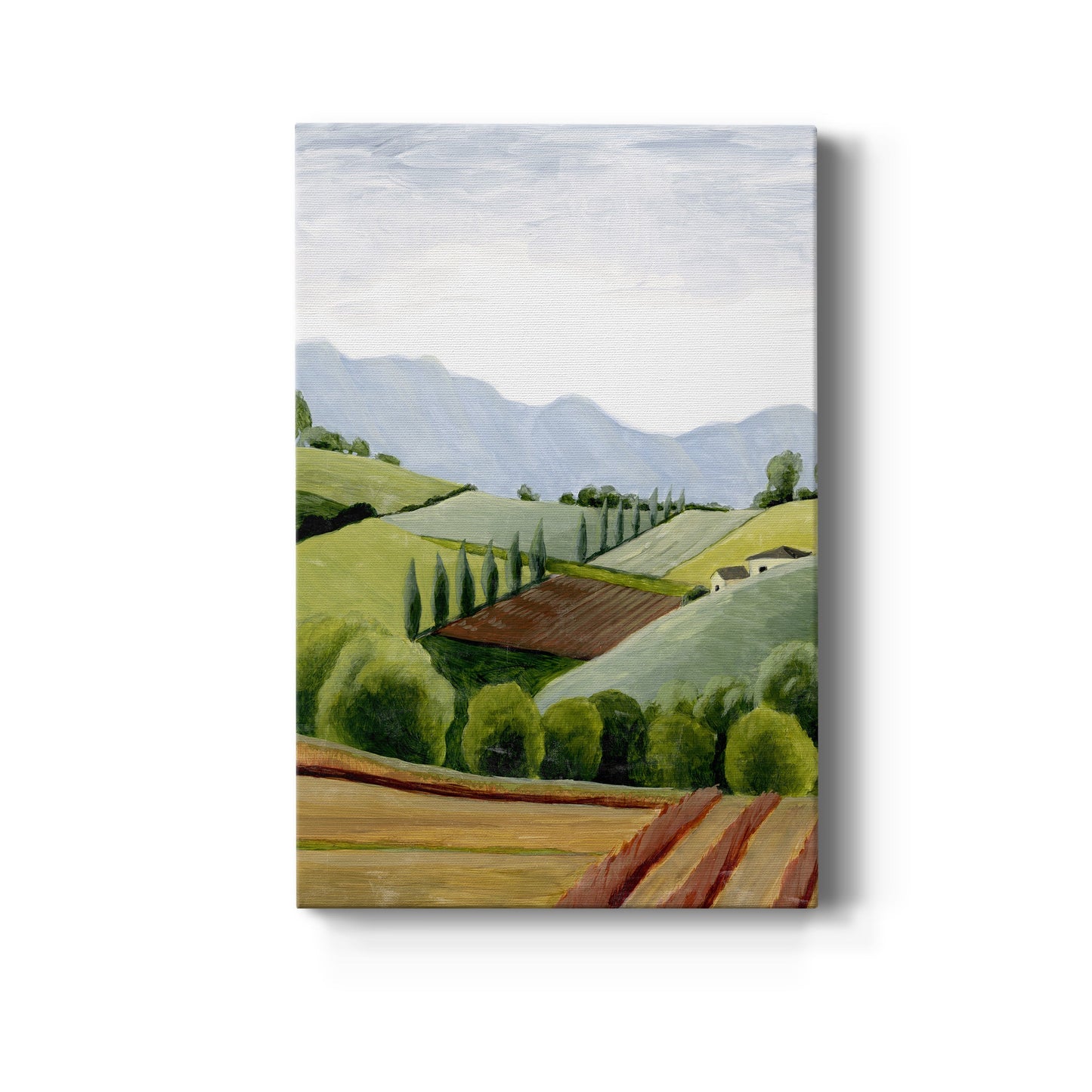 Tuscan Valley Sketch II Premium Gallery Wrapped Canvas - Ready to Hang