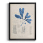 Blue Marine Algae VII - Modern Framed Canvas Print