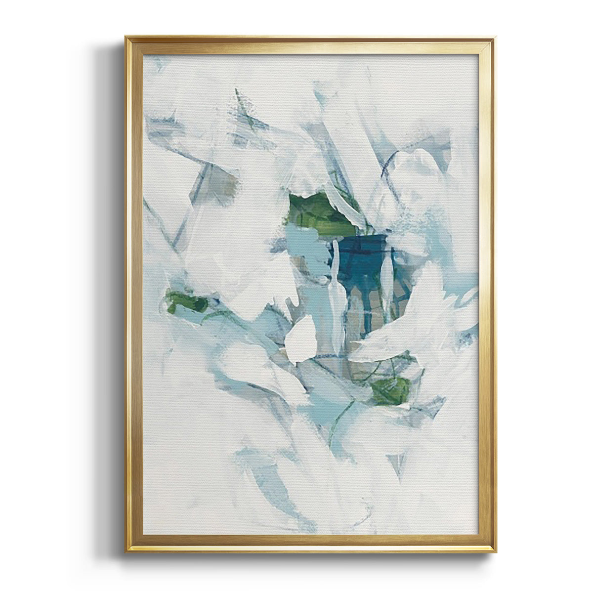 Ice Cavern III - Modern Framed Canvas Print