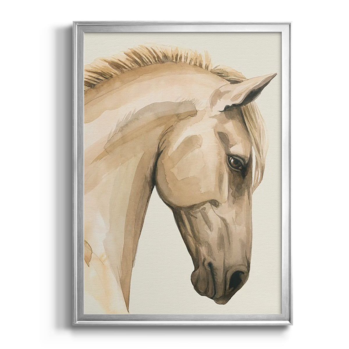 Golden Palomino I - Modern Framed Canvas Print