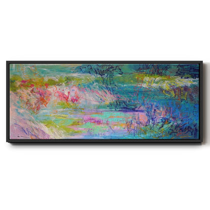 Floating on a Dream - Floater Framed Canvas Print