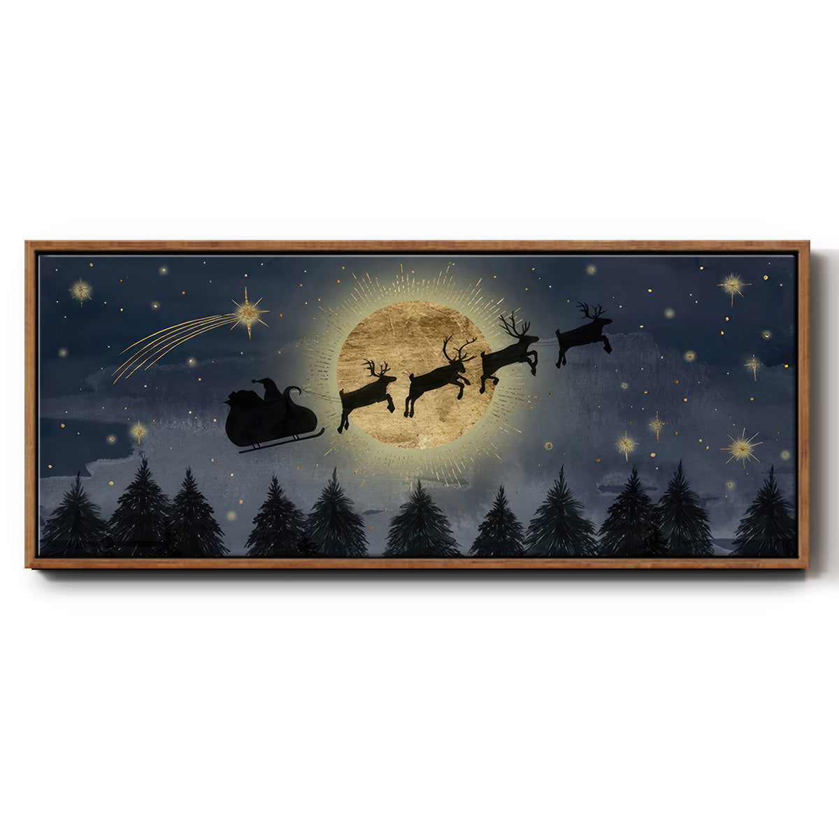 Celestial Christmas Collection D - Floater Framed Canvas Print