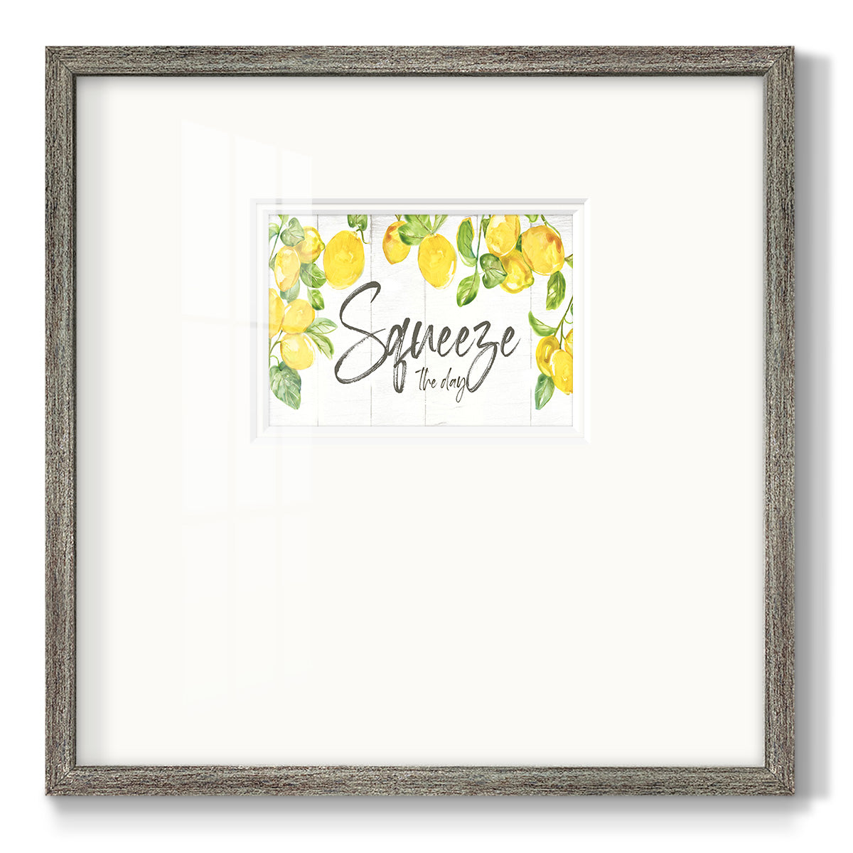 Lemon Squeeze Premium Framed Print Double Matboard