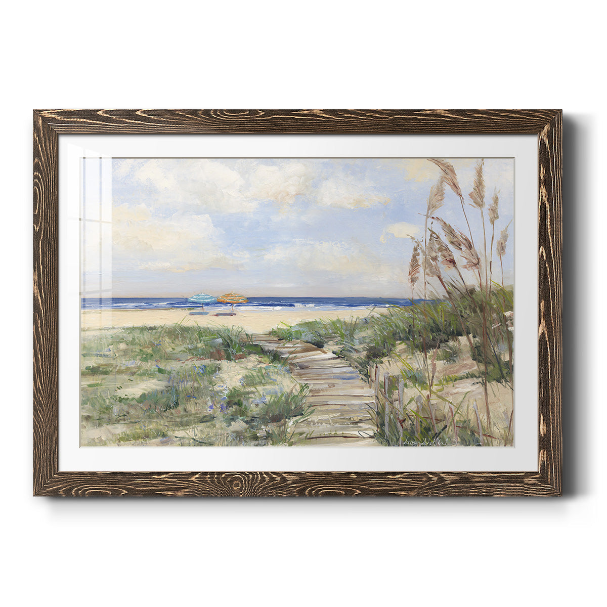 Summer Seas - Barnwood Framed Art Print