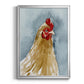 Chicken Portrait II - Modern Framed Canvas Print