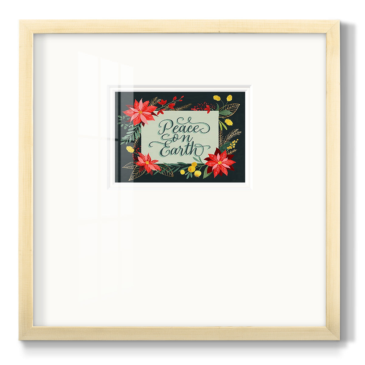 Bright Christmas Night  II Premium Framed Print Double Matboard