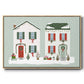 Festive Front Door Collection A - Floater Framed Canvas Print