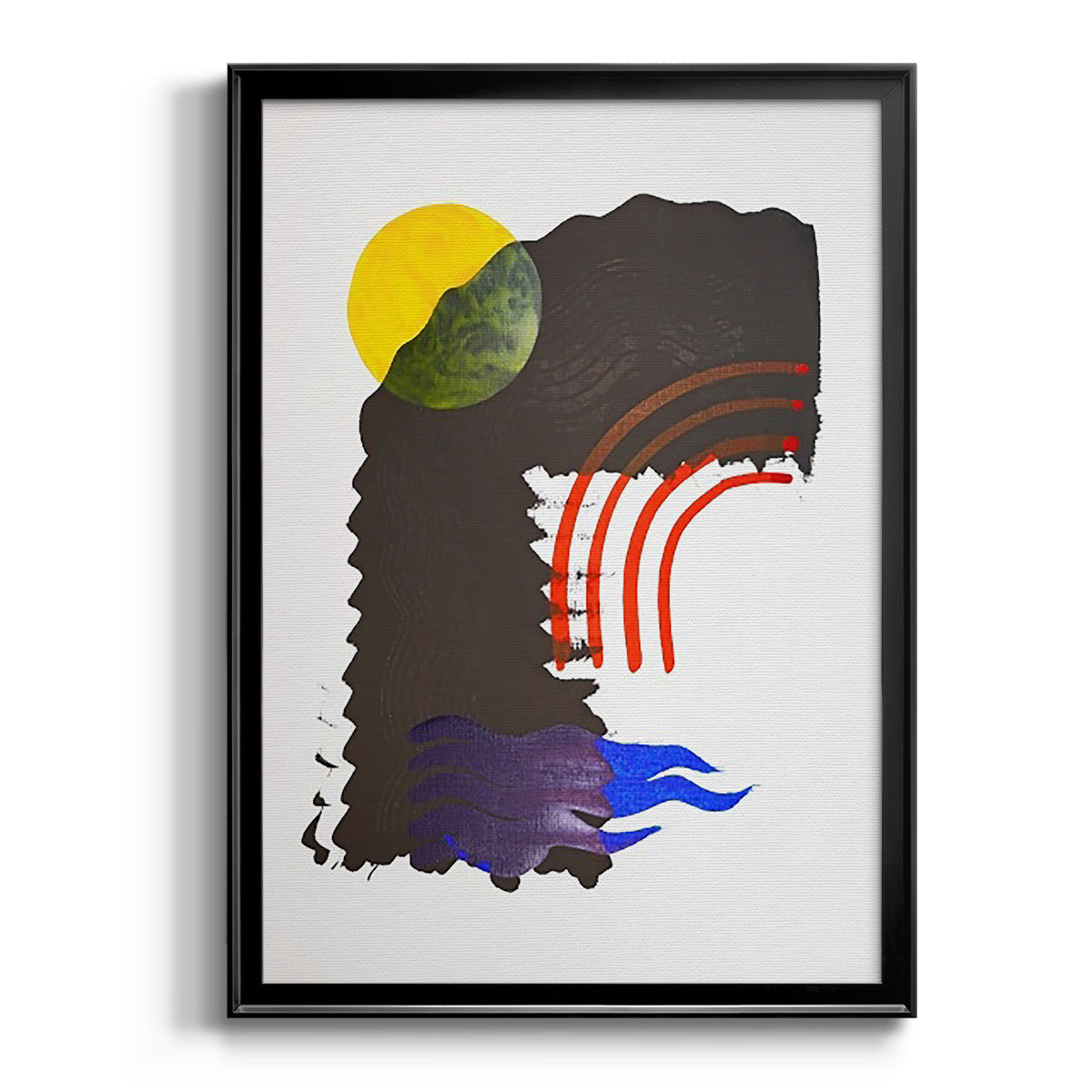 Shifting IV - Modern Framed Canvas Print