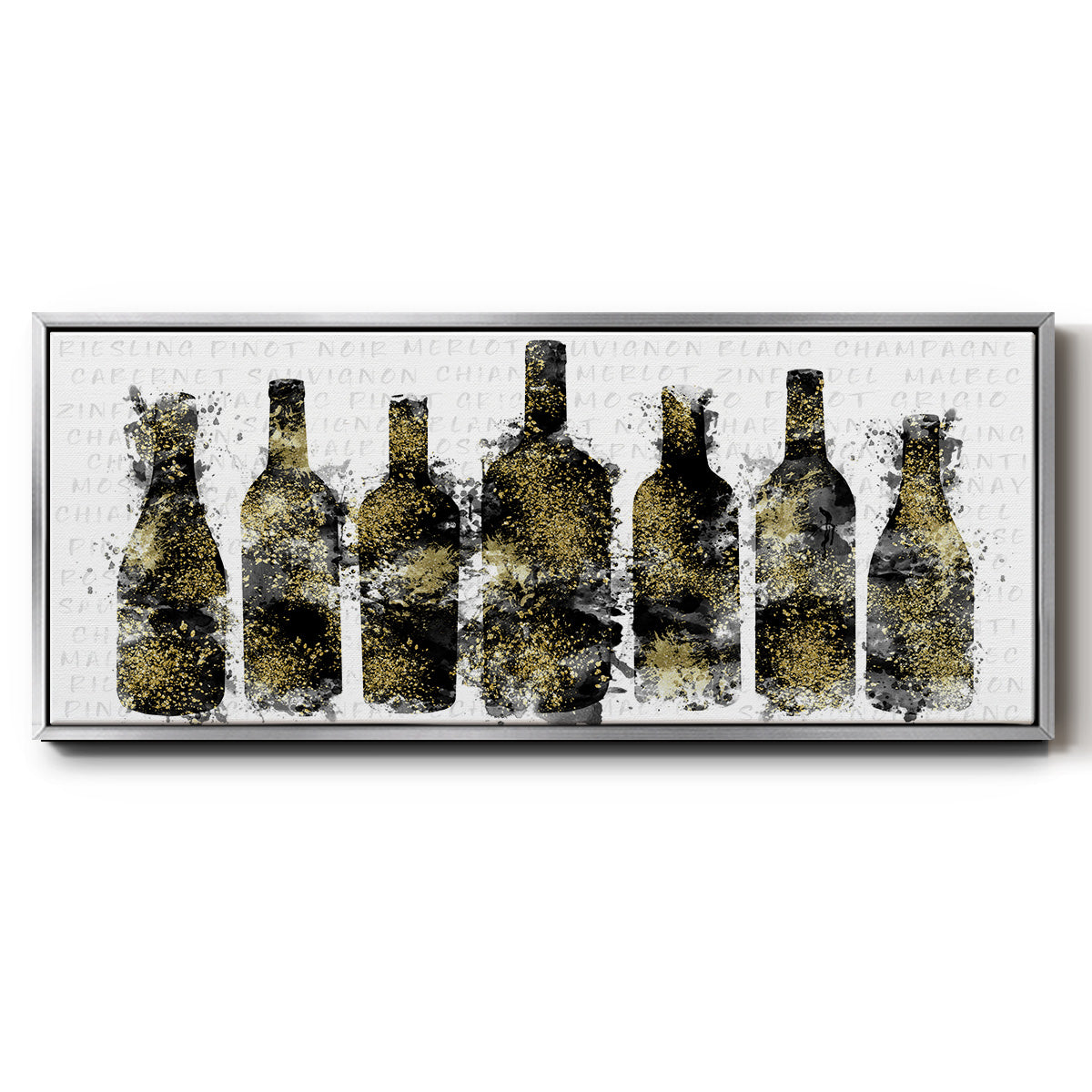Wine Selection - Floater Framed Canvas Print