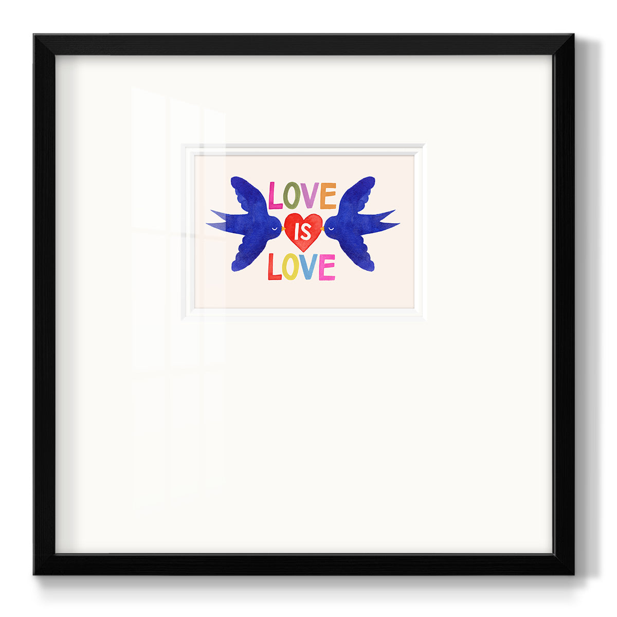 Love Loudly Collection A - Double Matboard Framed Print